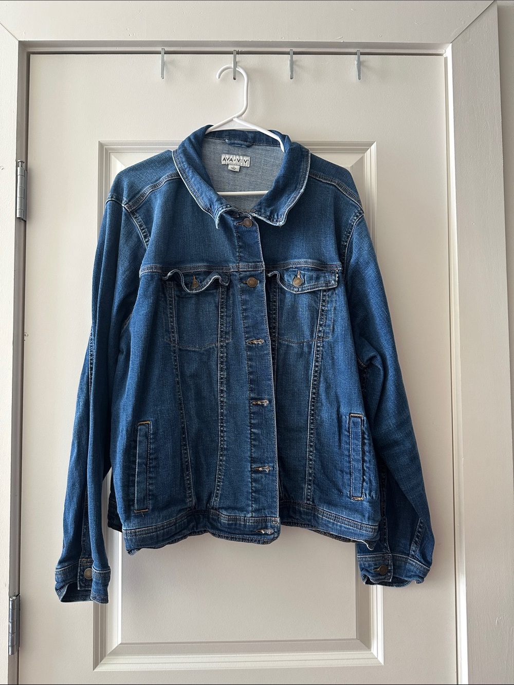 Ava & Viv Dark Blue Classic Denim Jacket